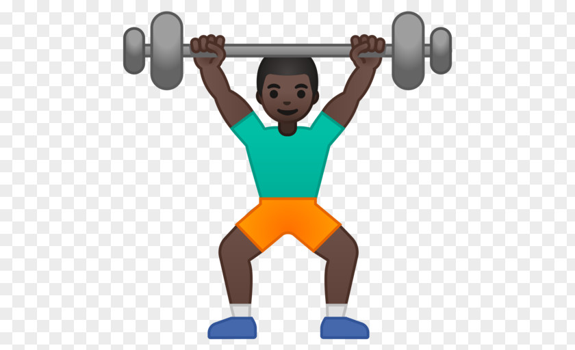 Fitness Ads Emoji Olympic Weightlifting Weight Training Emoticon PNG