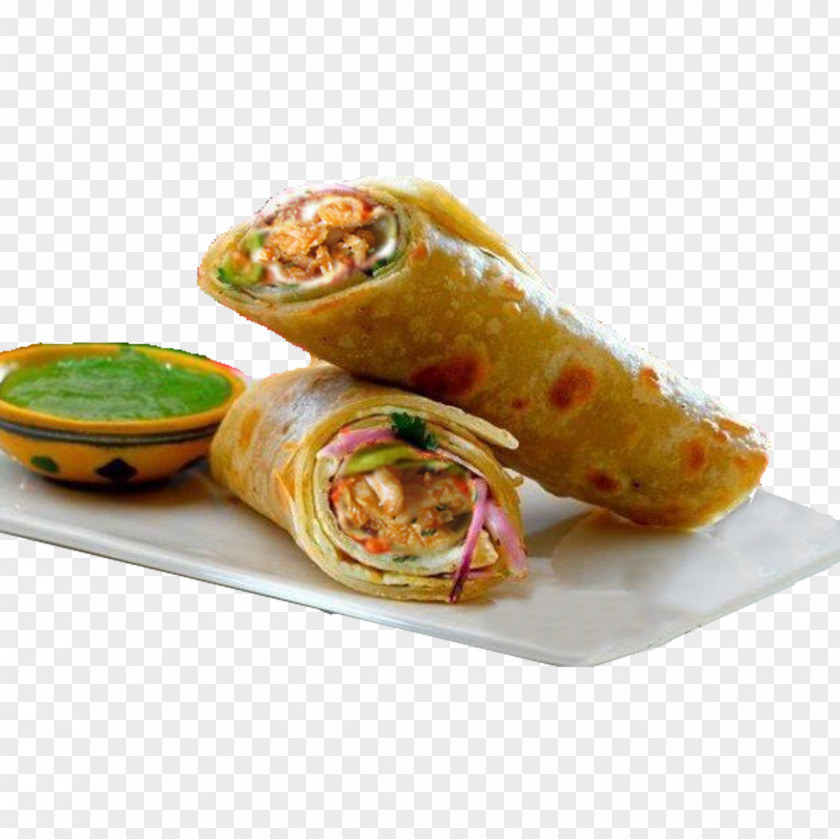 Meat Kati Roll Kebab Paratha Tikka Street Food PNG