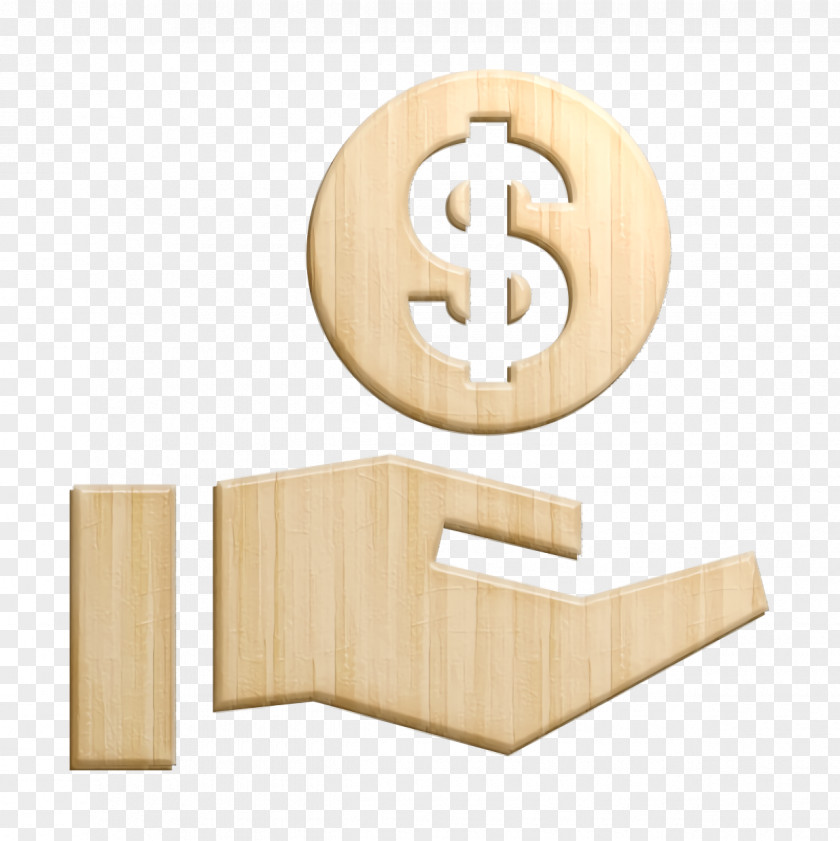 Wooden Block Symbol Money Icon Bank And Finance Savings PNG