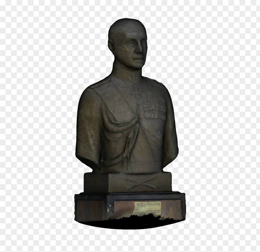 Bronze Golfer Statue Classical Sculpture PNG