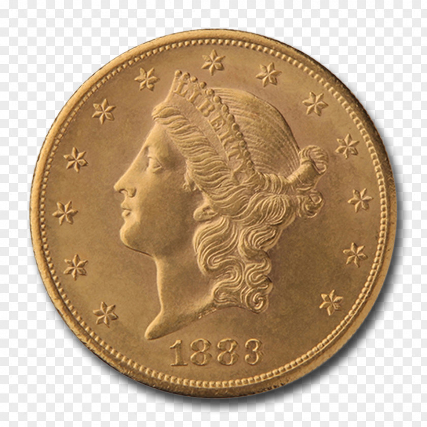 Gold Liberty Head Double Eagle Coin Nickel PNG