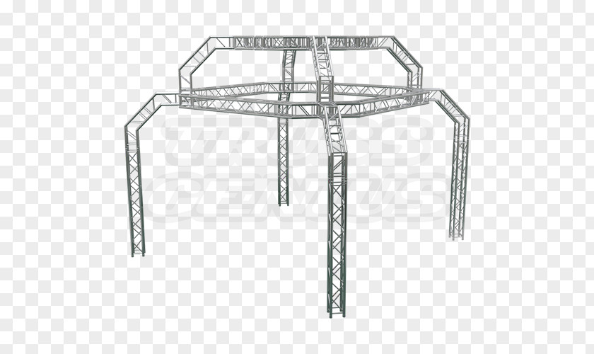 Trade Show Exhibition Truss Space Frame Octagon Structure PNG