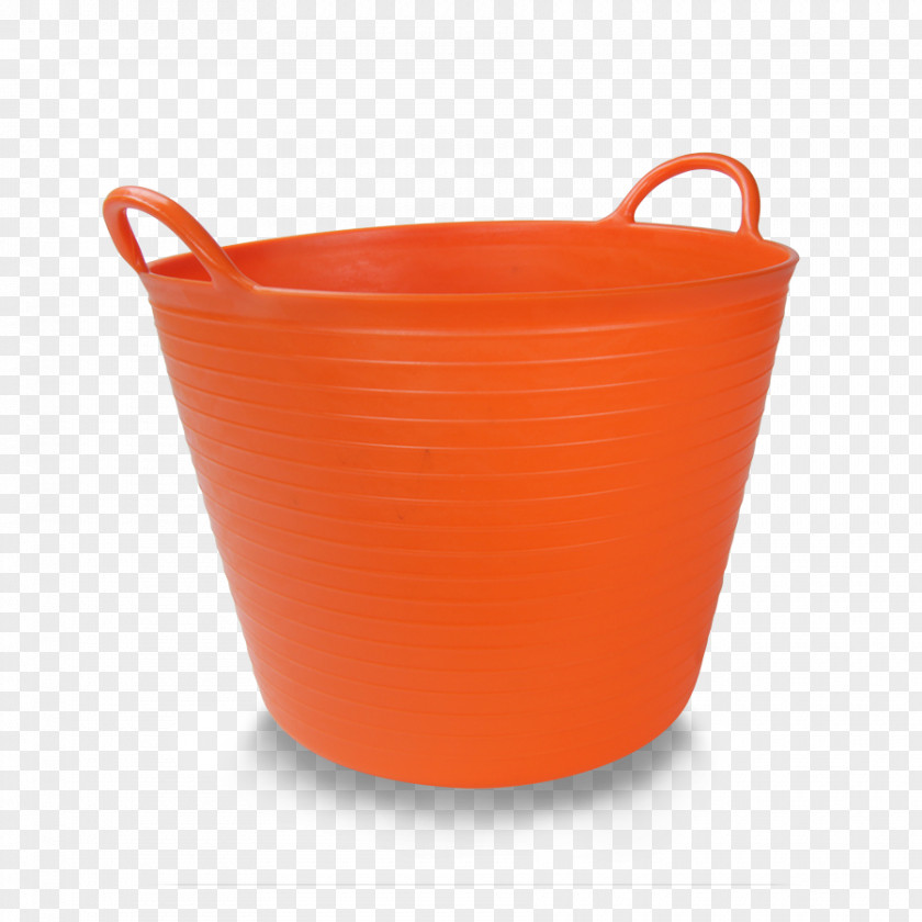 Bucket Plastic Yellow Color PNG