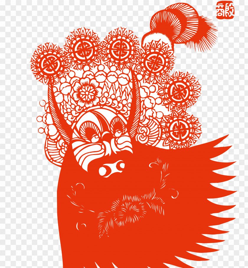 Facebook Budaya Tionghoa Chinese Paper Cutting Peking Opera Xinglou PNG