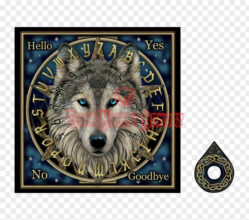 Ouija Gray Wolf Planchette Spirit Witchcraft PNG