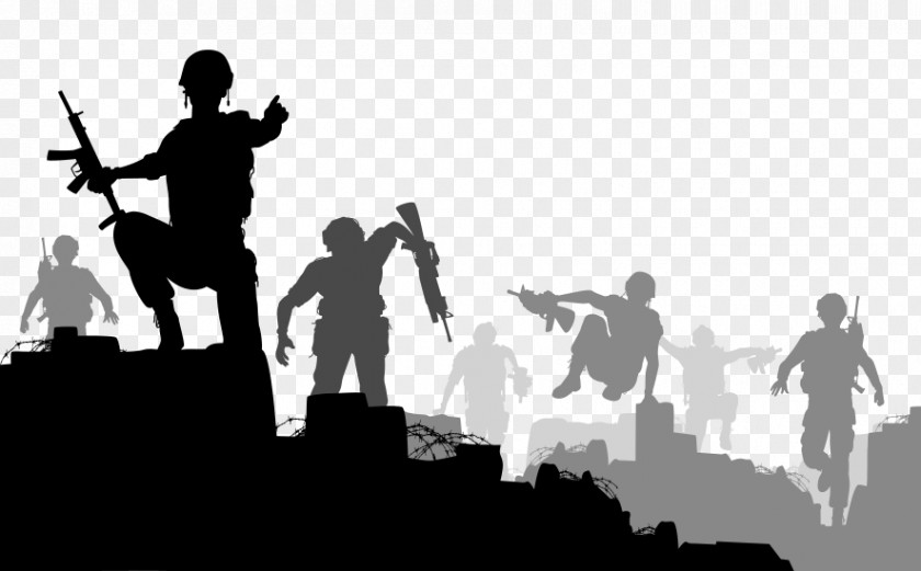 Silhouette Soldier War PNG
