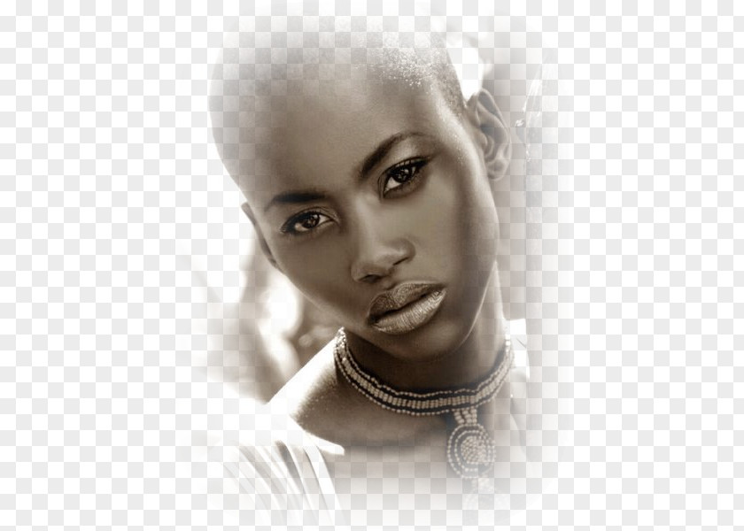 Woman Black Is Beautiful Hairstyle Model PNG