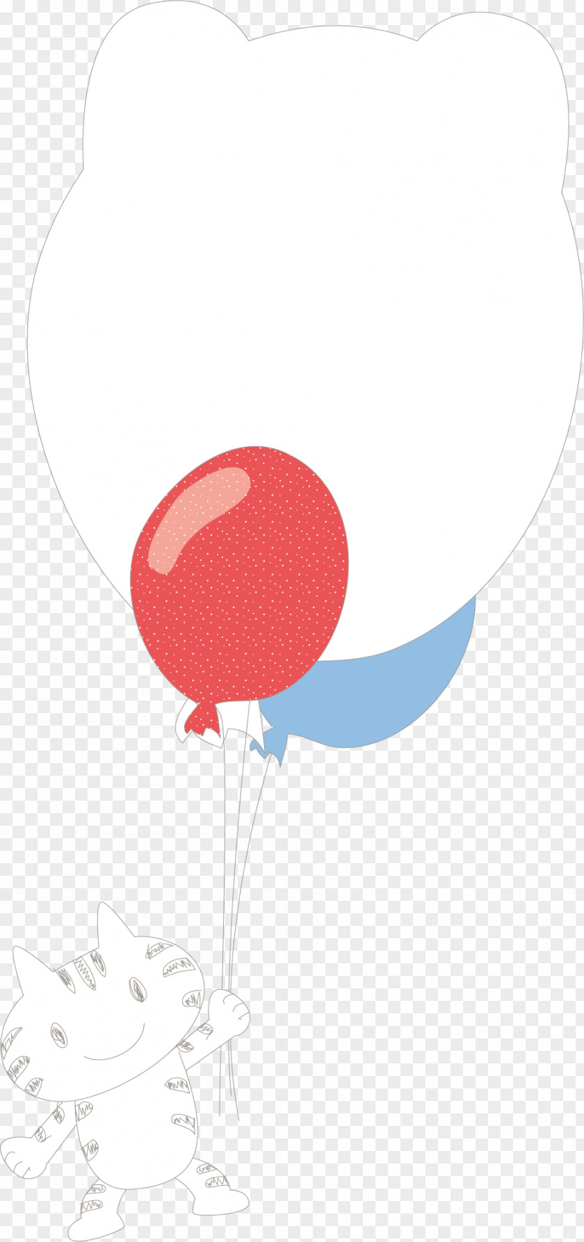 Kitten Balloon Vector RGB Color Model PNG