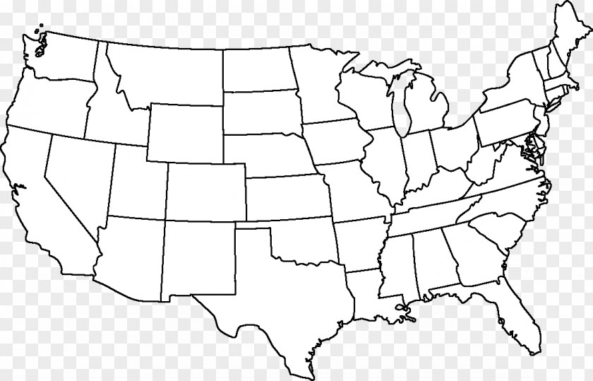 Map Outline Of The United States Blank Alaska Hawaii PNG