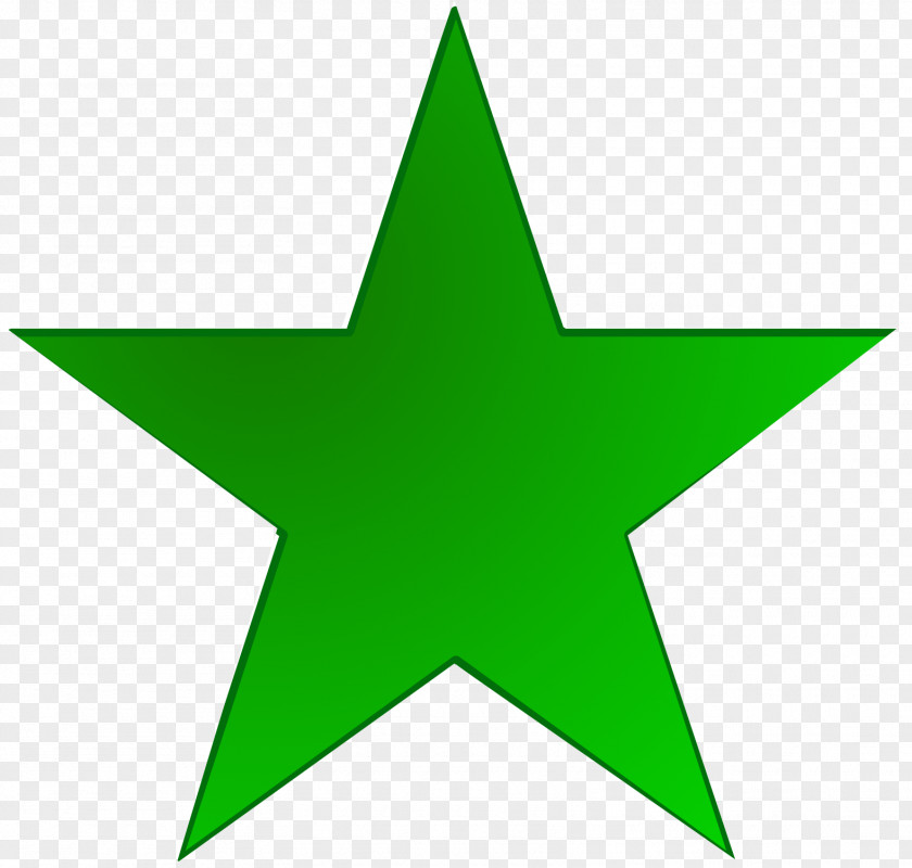 Star Green Clip Art PNG