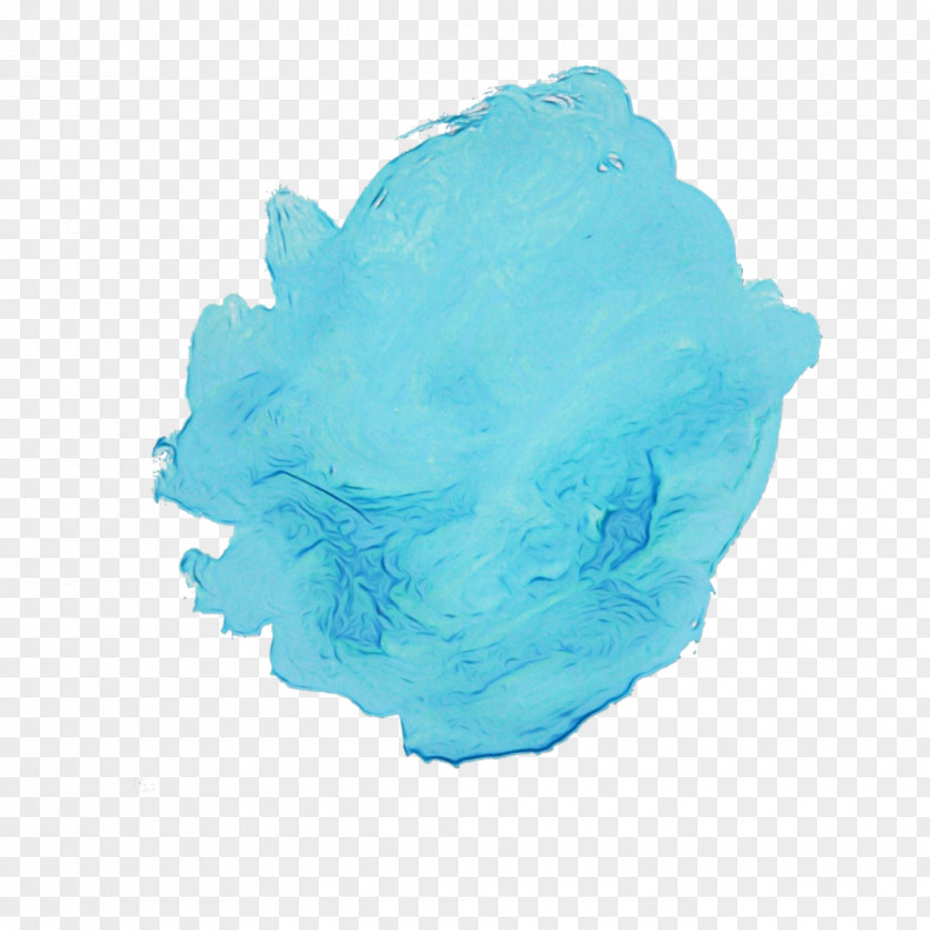 Teal Blue Ink Abstract Background PNG