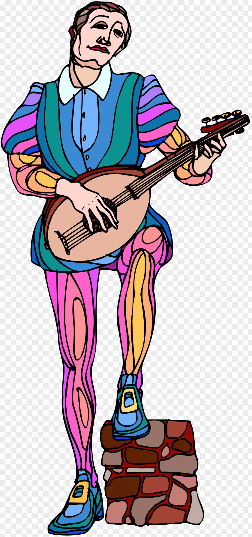 Banjo Guitar Music Artist Cartoon PNG