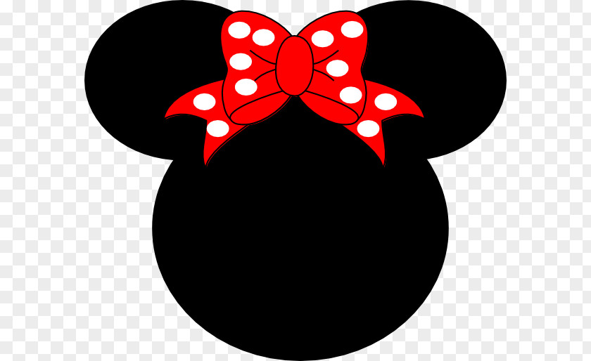 Minnie Mouse Silhouette Mickey Ear Clip Art PNG