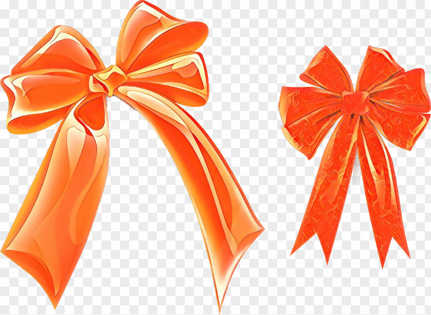 Present Gift Wrapping Orange PNG