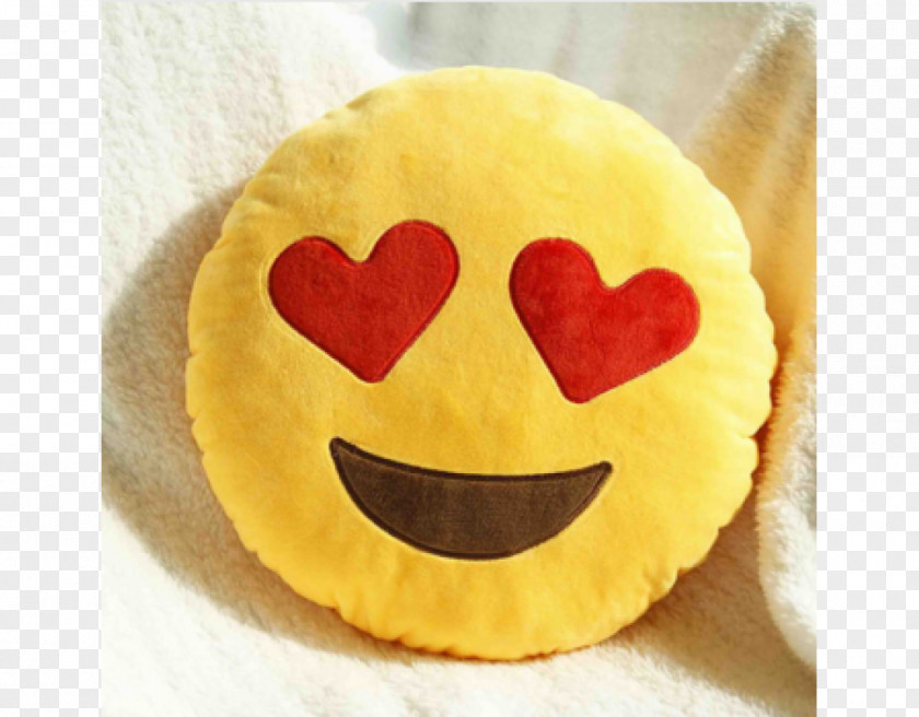 Emoji Emoticon Heart Love Cushion PNG