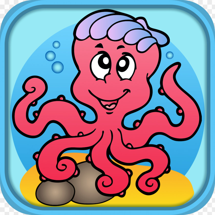 Octapus Octopus Aquatic Animal Clip Art PNG