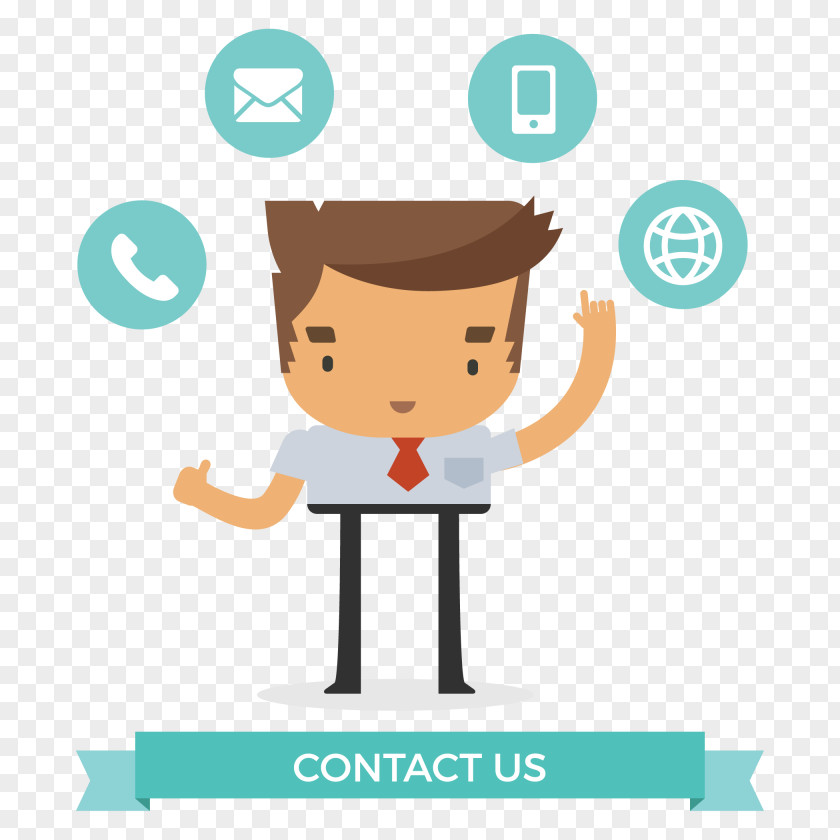 Vector Contact Background Design PNG