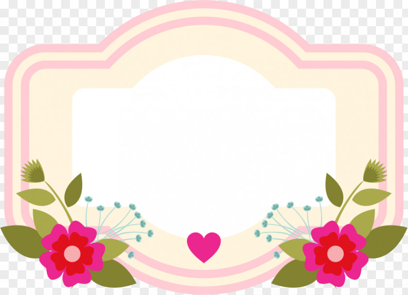 Cupcake Frame Flower Pin Text Box PNG