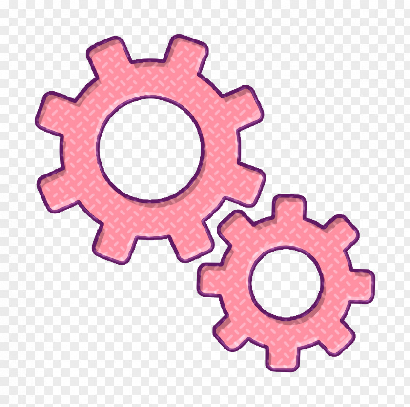 Hardware Accessory Auto Part Icon Two Settings Cogwheels Cog PNG
