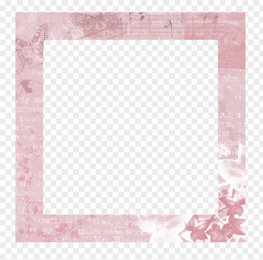 Picture Frames Rectangle Pink M Brush Pattern PNG