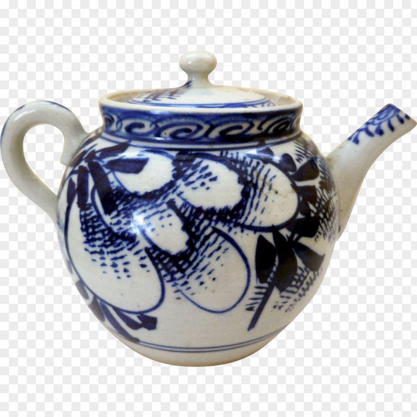 Porcelain Pots Teapot Ceramic Blue And White Pottery Cobalt PNG