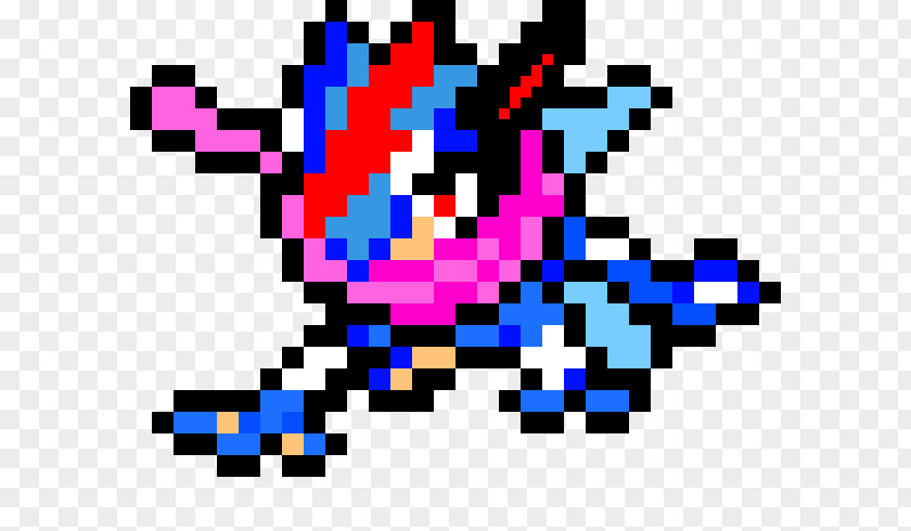 Sprite Ash Ketchum Pixel Art Greninja Image PNG