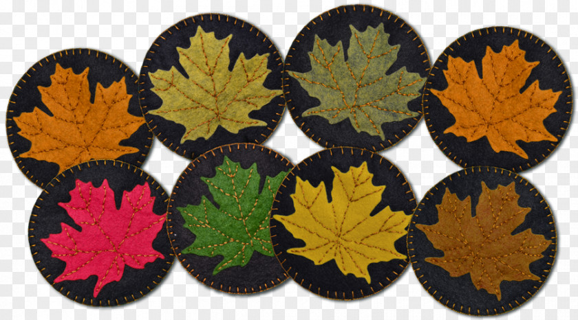 Maple Leaf Sugar PancakeBewitched Ornament Coasters (Midnight) PNG