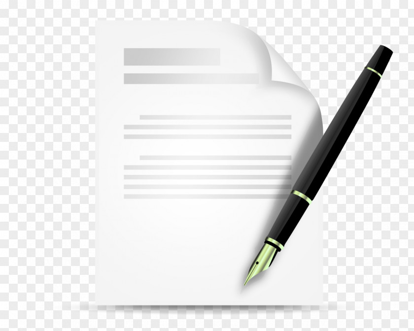 Signature And Pen PSD Material Contract Icon PNG