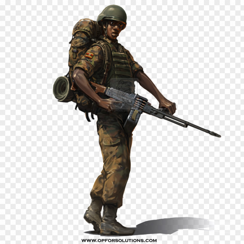 Army Uganda Soldier Military Infantry PNG