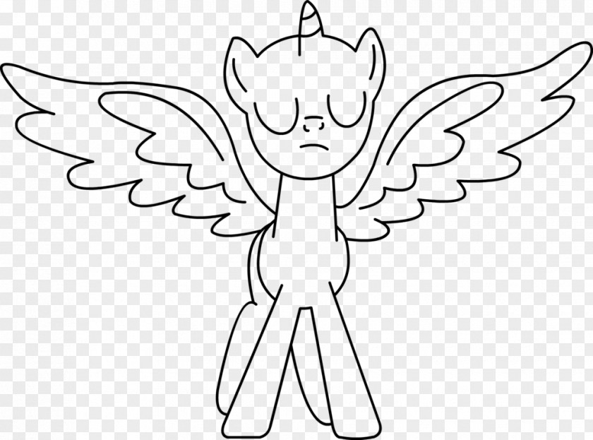 Pegasus Outline Twilight Sparkle My Little Pony Winged Unicorn PNG