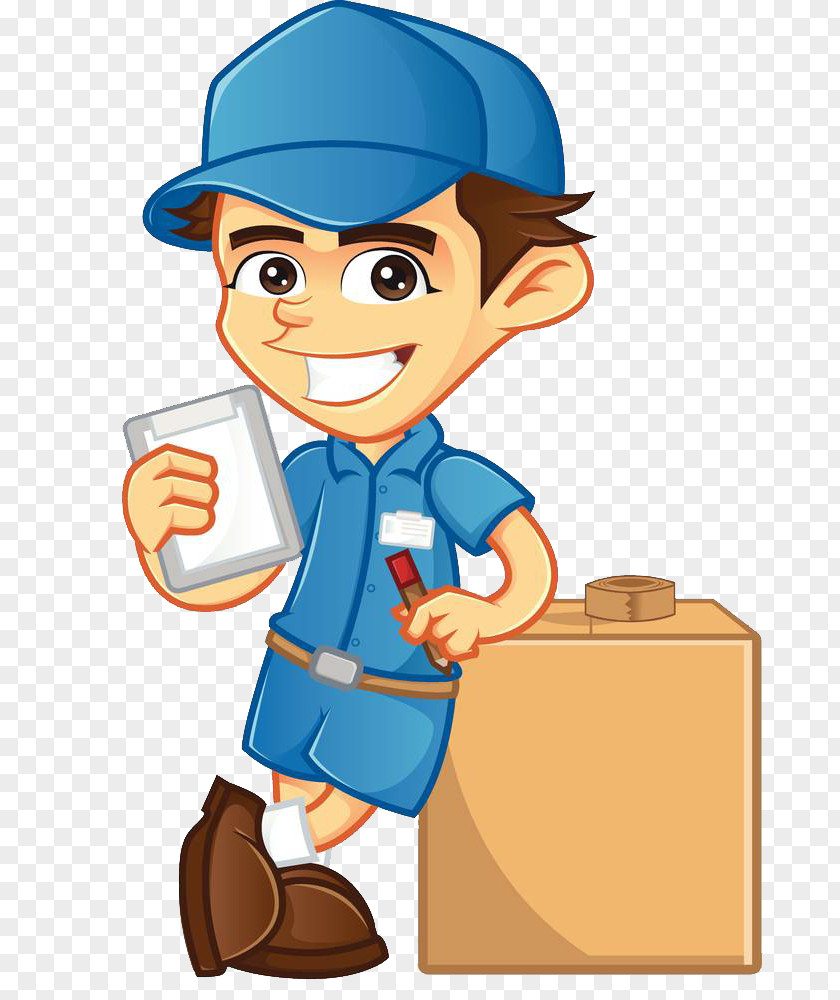 Staff In Blue Hats Delivery Royalty-free Clip Art PNG