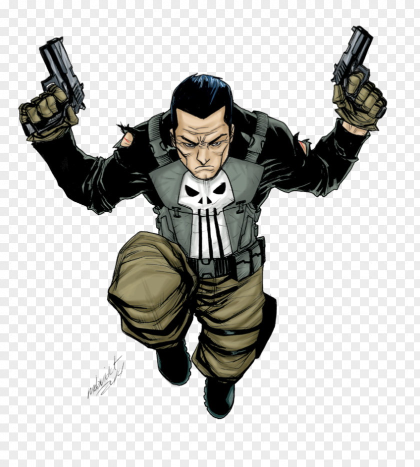 Art Poster Punisher Deadshot Bullseye Marvel Comics PNG