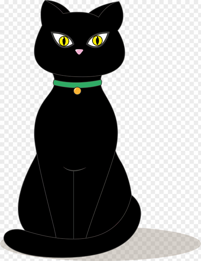 Black Cat Domestic Short-haired Whiskers Cartoon American Shorthair PNG