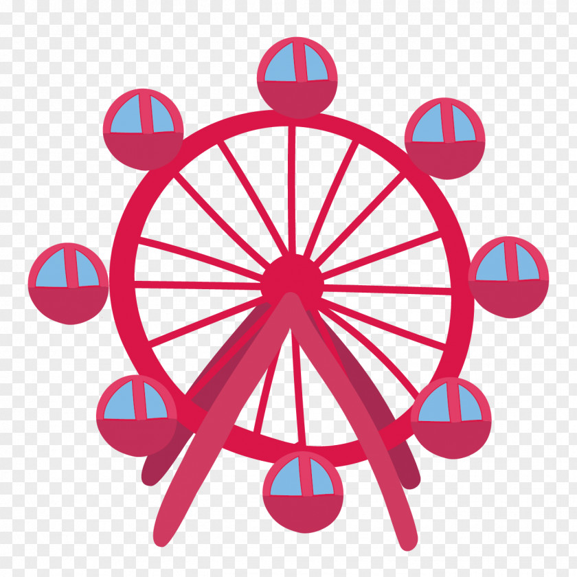 Ferris Wheel Arellano Amusement Park PNG