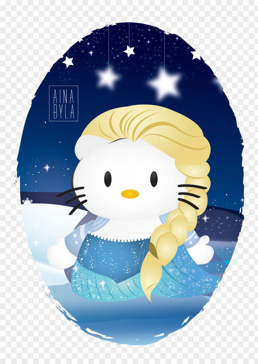 Hello Kitty Vector Cartoon Character The Snowman PNG