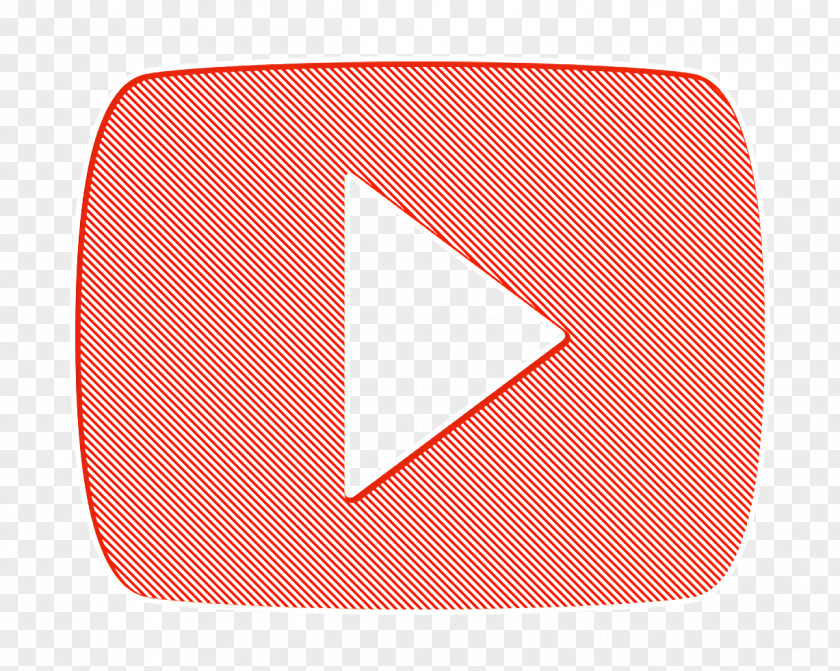 Peach Rectangle Video Icon Youtube PNG