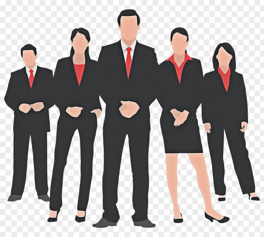 Social Group Team Suit Uniform Employment PNG