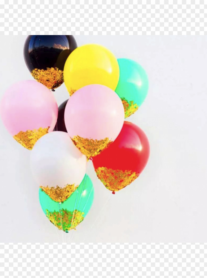 BALLOM Balloon Party Birthday New Year's Eve Confetti PNG