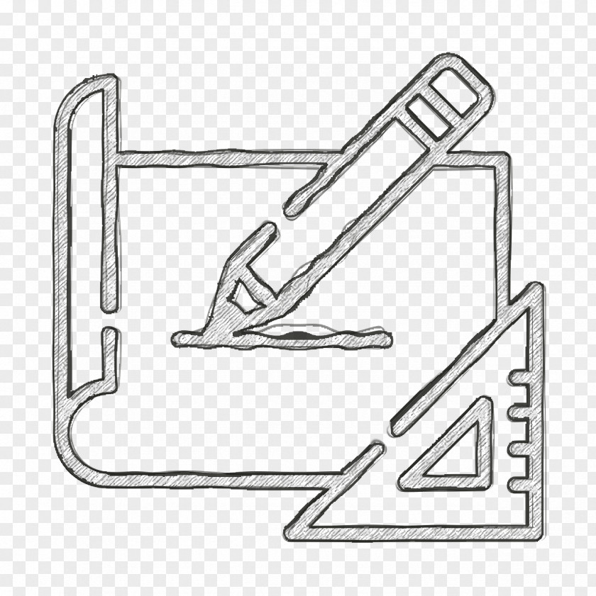 Line Art Planning Graphic Design Icon PNG