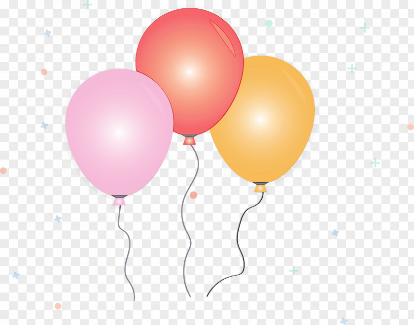 Balloon Party Supply Pink PNG
