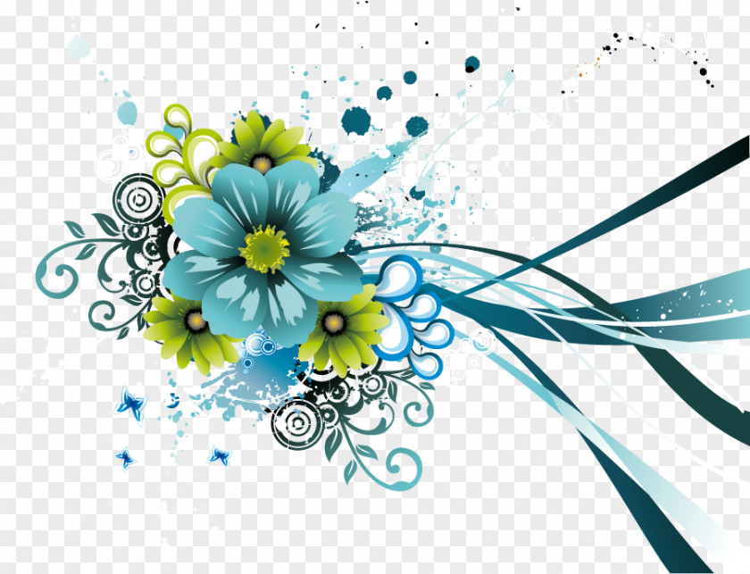 Floral Vector Flower Desktop Wallpaper PNG