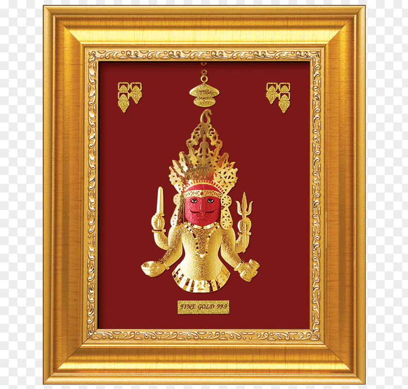 Gold Plating Tirumala Venkateswara Temple Picture Frames PNG