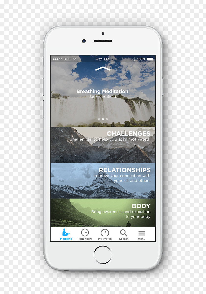 Mindfulness And Meditation Smartphone PNG