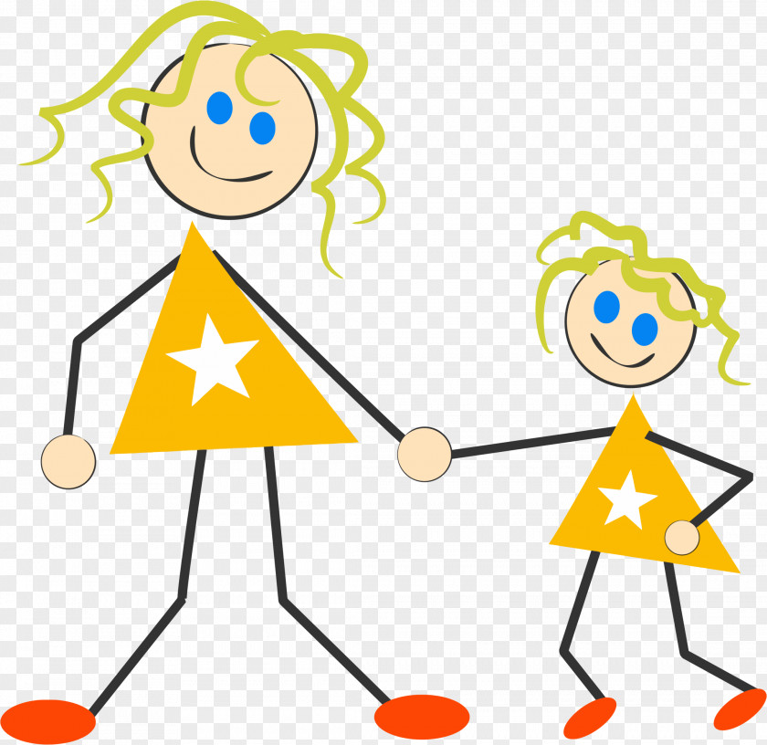 Mother And Daughter Clipart Stick Figure Clip Art PNG