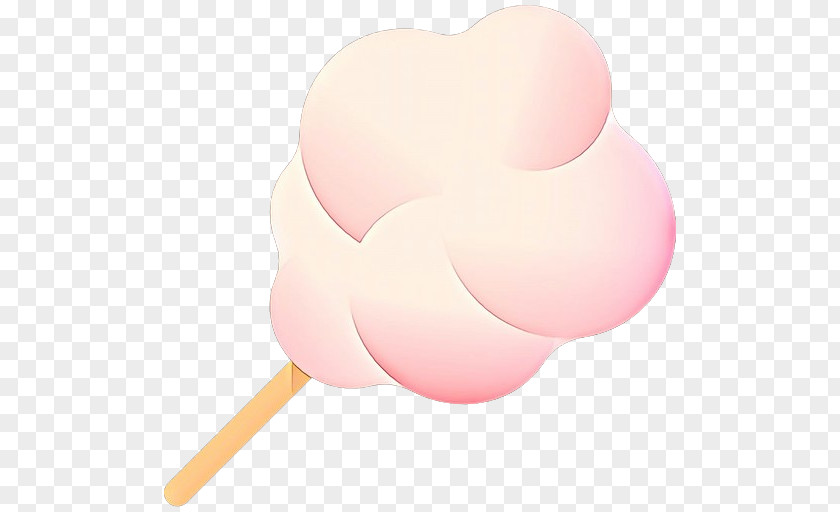 Pink Heart Material Property Food Cotton Candy PNG
