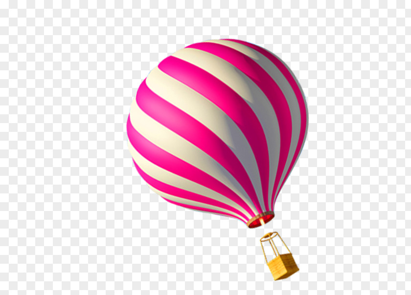 Red Hot Air Balloon Flight PNG