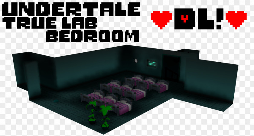 Three-dimensional Map Of The World Undertale Laboratory Bedroom Flowey PNG