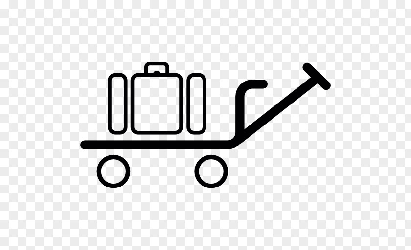 Travel Baggage Cart Suitcase PNG