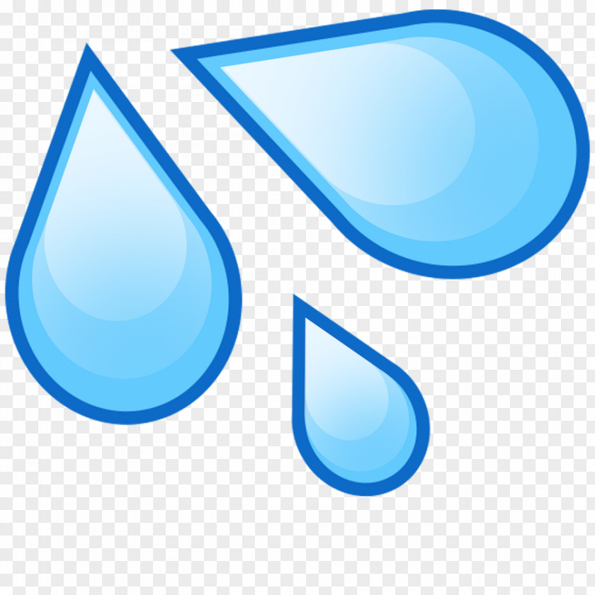 Water Emoji Drop Splash Drawing PNG