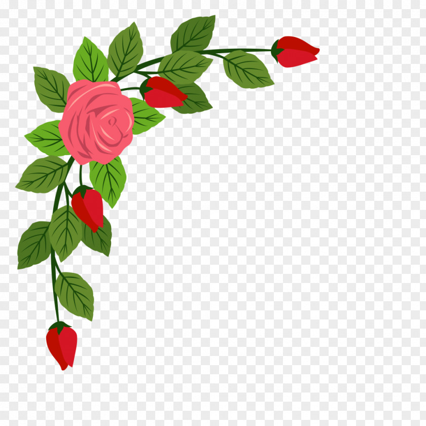 Flower Borders And Frames Clip Art Image Vector Graphics PNG